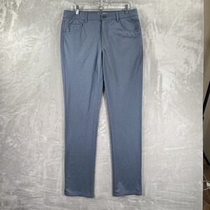 Johnnie-O Pants men's 32x33 Performance Chino Prep-Formance Tapered Stretch Blue